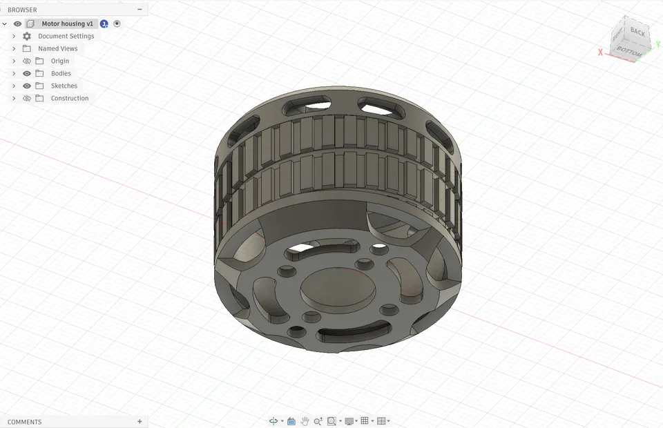 Motor Housing Design — 3D print